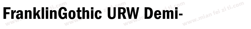 FranklinGothic URW Demi字体转换